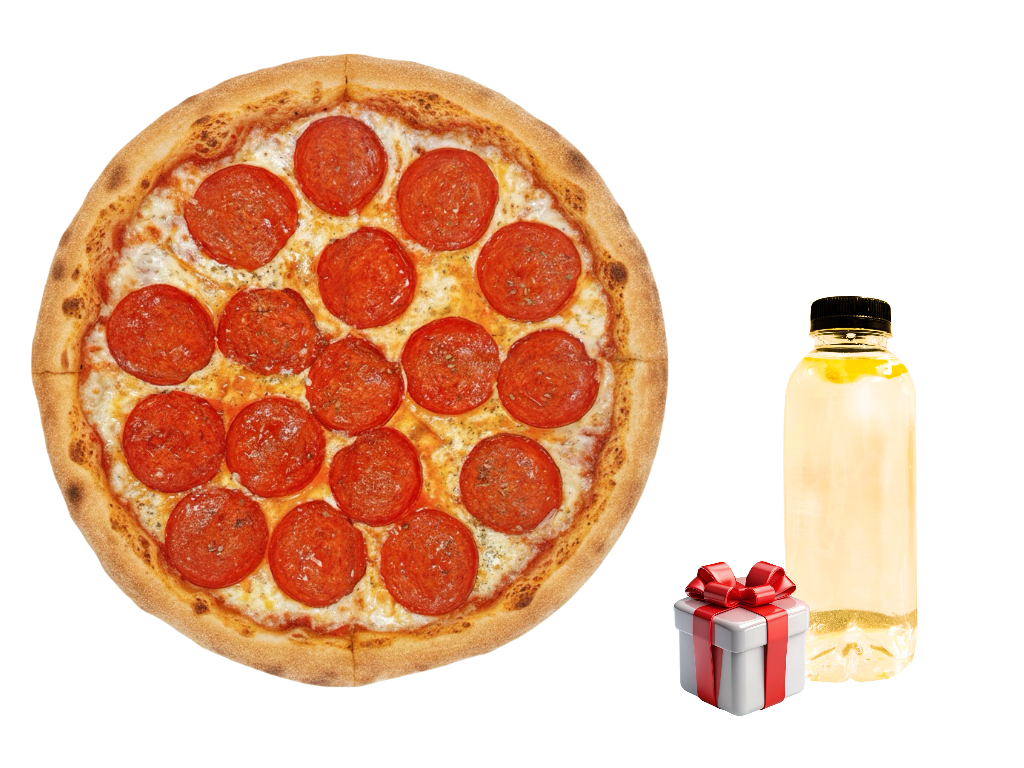 Двойная пепперони 40 см + подарок